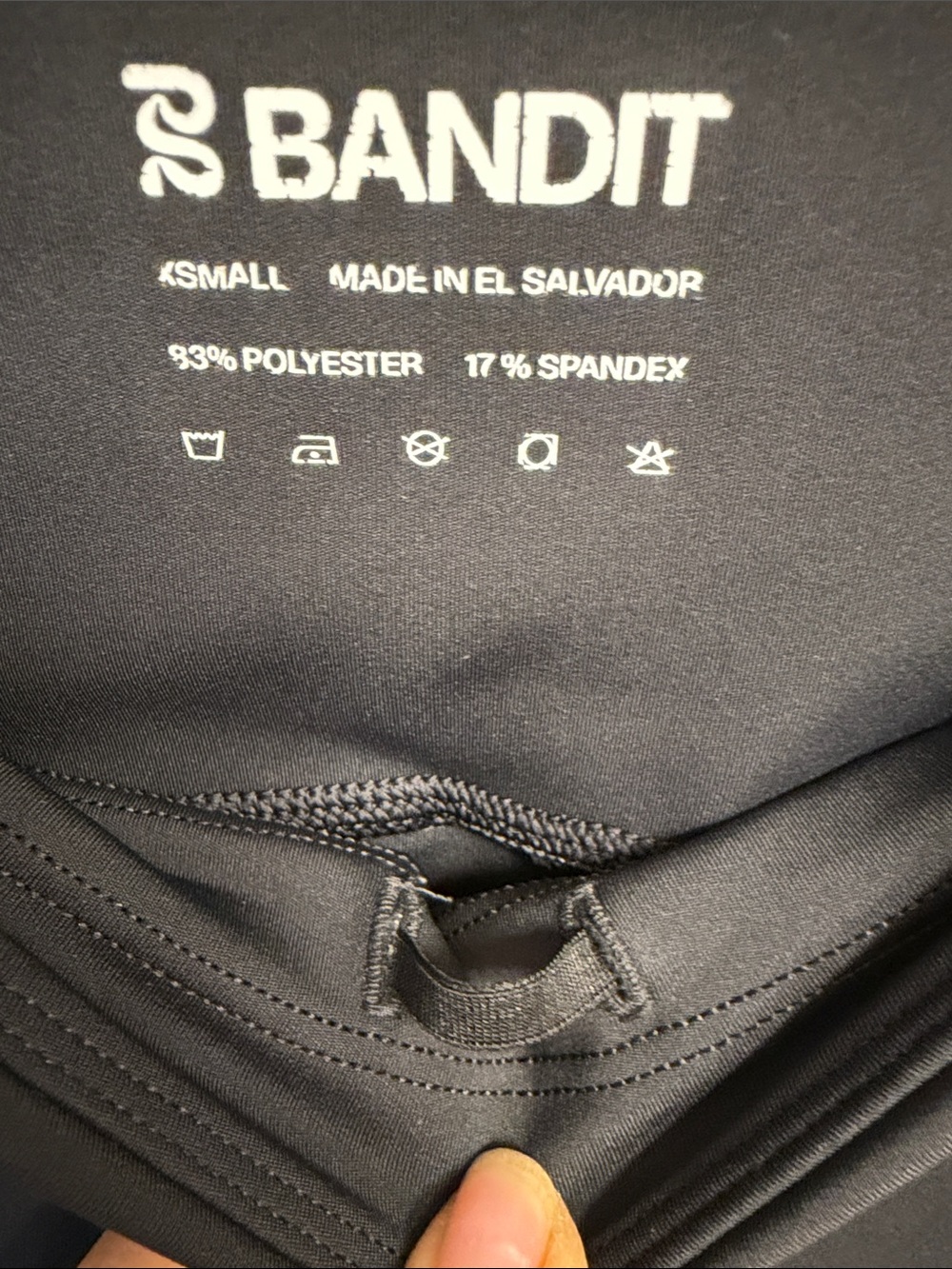 Women's Black High-Rise Performance Leggings - Picture 9 of 10